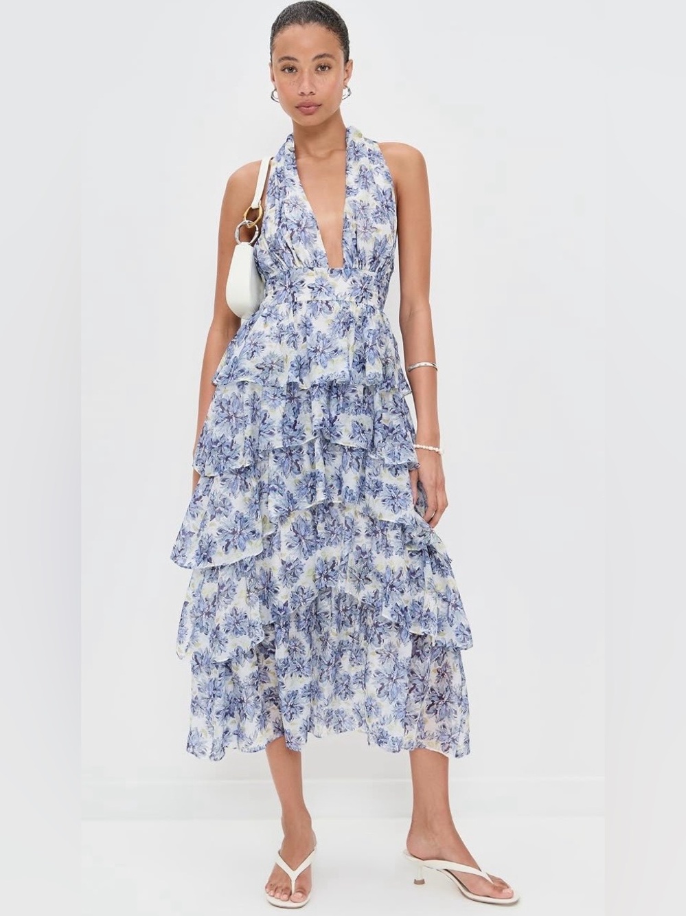 En Saison Odessa sleeveless tiered midi dress - Picture 3 of 16